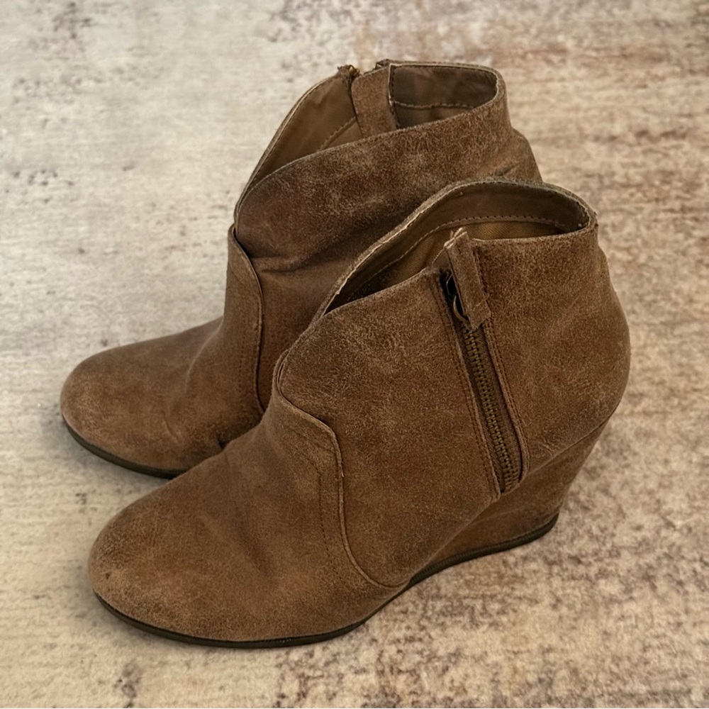Brown Ankle Boot Wedges